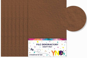 Filc dekoracyjny brązowy YNJ NOSTER