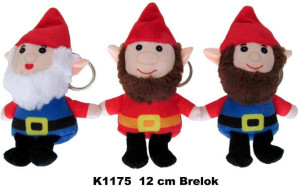 Brelok krasnal 12cm MIX