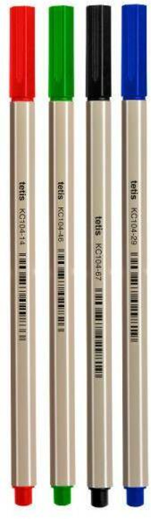 Tetis. Cienkopis 0.7mm, 4 kolory