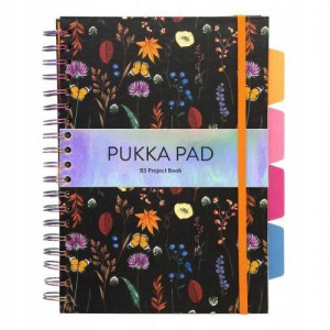 Kołobrulion Book Bloom. Kwiaty. Pukka Project. B5 linia. 100 kartek