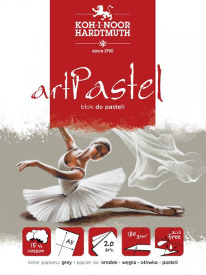 Blok do pasteli artpastel szary A5 20 kartek 180G