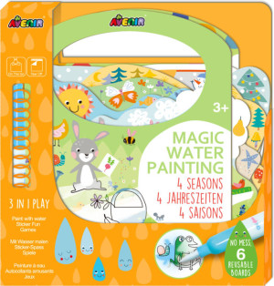 Magiczne wodne kolorowanie - 4 pory roku