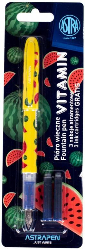 Pióro wieczne Vitamin + naboje ASTRA
