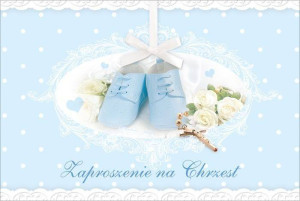 Zaproszenie Chrzest (10szt)
