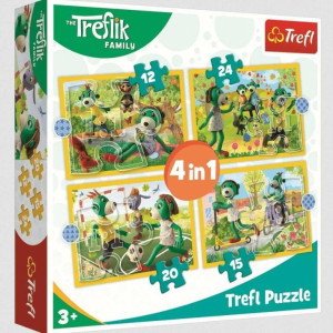 Puzzle 4w1. Wspólne zabawy Treflików. 34358