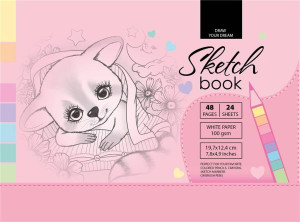 Sketchbook. Szkicownik 48 kartek. 197 x 124 mm