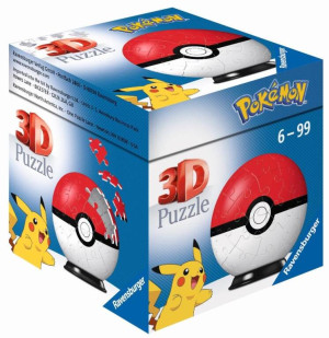 Puzzle 3D 54. Kula Pokemon czerwona