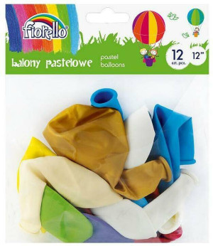 Balony Pastel 12'' mix 12 sztuk FIORELLO