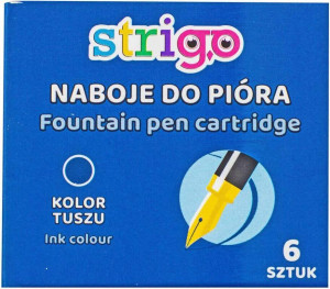 Naboje do pióra. Niebieskie
