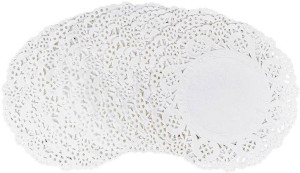 Serwetki dekoracyjne białe FSC śr. 30cm