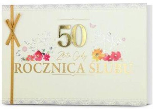 Karnet B6 Rocznica ślubu 50