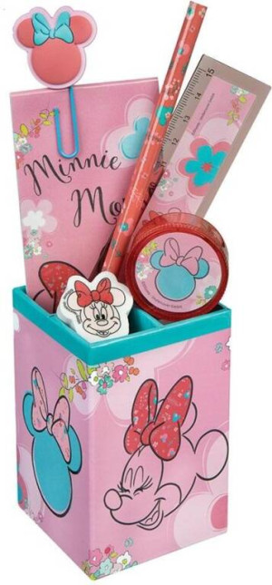 Pojemnik z przyborami szkolnymi Myszka Minnie 7el