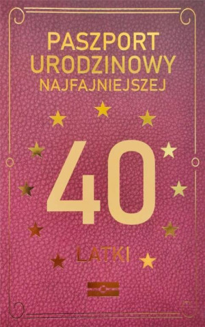 Karnet okolicznościowy. Urodziny 40. YEKU