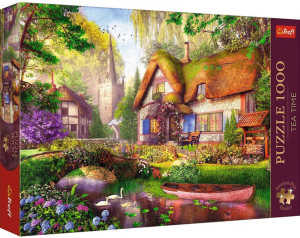 Puzzle 1000. Urocza chatka w lesie. 10804