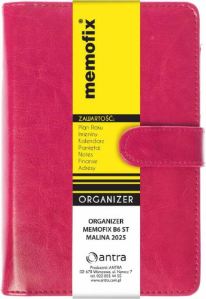 Organizer Memofix B6, malinowy