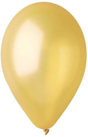 Balony metaliczne złote 25cm 100 szt.