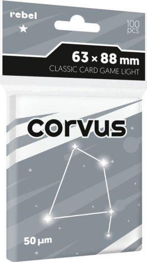 Koszulki na karty Rebel (63x88 mm) Corvus Light, 100 sztuk