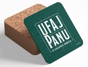 Podstawka korkowa. Ufaj Panu