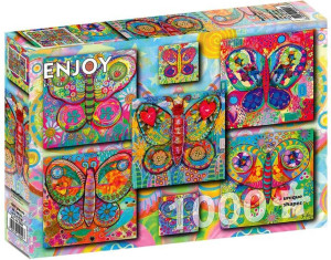 Puzzle 1000 Kolorowe motyle