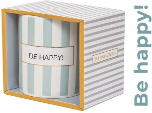 Kubek prezentowy z napisem Be happy!
