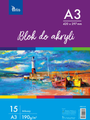 Blok do akryli A3