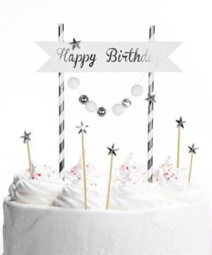 Piker srebrny. Happy Birthday