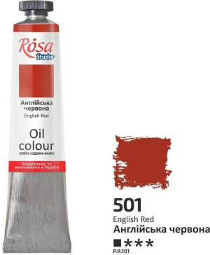 Farba olejna english red 501 45ml