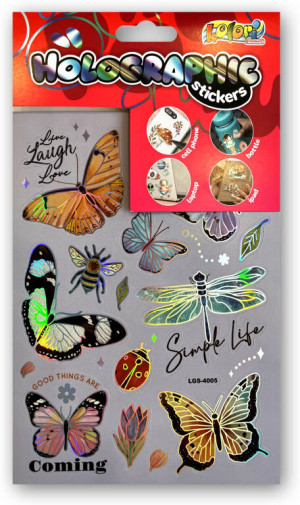 Naklejki holographic butterflies PENMATE