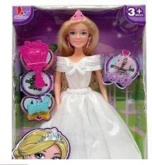 Lalka księżniczka w sukni ślubnej 29cm