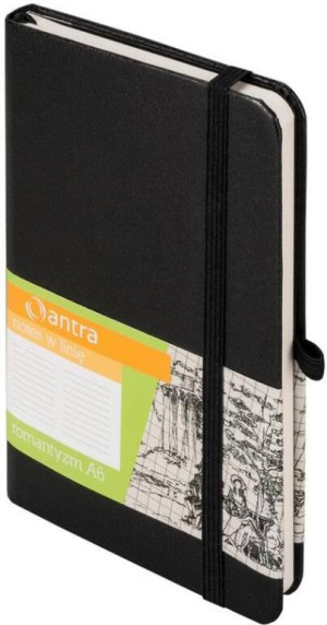 Notes A6 Linia Romantyzm Czarny ANTRA