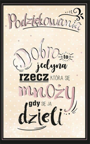 Kartka. Dziękuję. U59