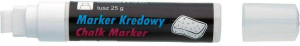 Marker kredowy 8x5 mm. Biały