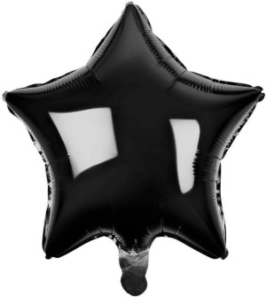 Balon foliowy Gwiazda czarna 48cm