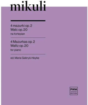 4 mazurki op. 2, Walc op. 20 nuty na fortepian