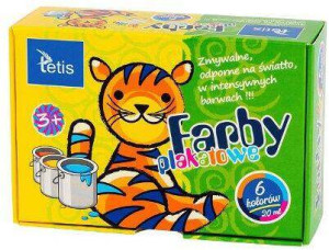 Tetis. Farby plakatowe 20ml, 6 kolorów