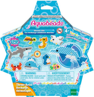 AQUABEADS Zestaw uzupełniający. Koraliki Gwiazdki Ocean