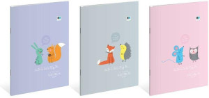 Zeszyt B&B Kids. A4/32K linia kolorowa. 10 sztuk