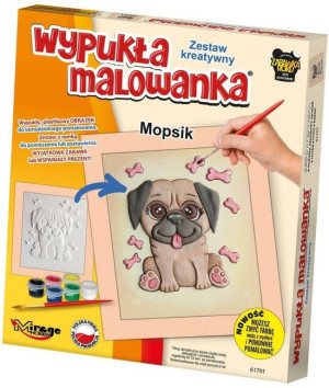 Wypukła Malowanka: Mały Mopsik
