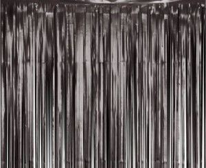 Kurtyna B&C matowa czarna 100x200cm