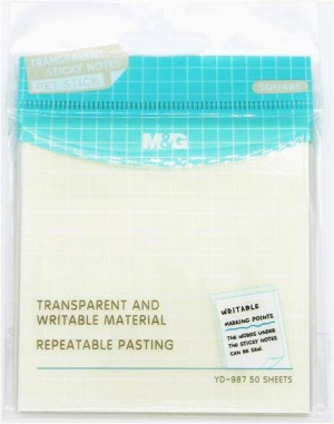 Karteczki samoprzylepne. Transparent 50K 76x76