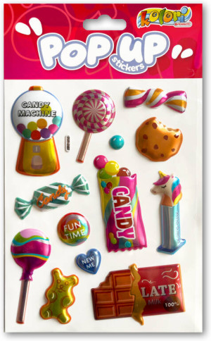 Naklejki metaliczne Candies
