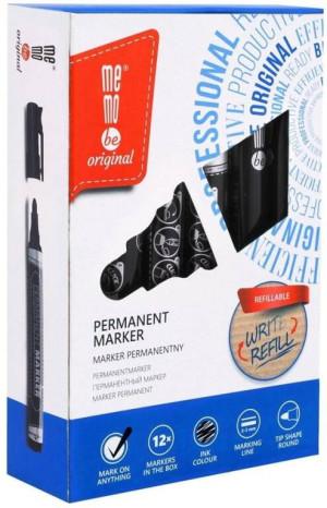 Marker permanentny czarny MemoBe