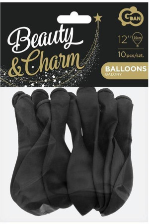 Balony 30cm. Beauty&Charm czarne