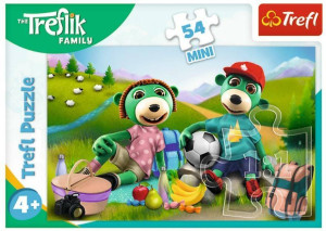 Puzzle 54 mini. Wesoły świat Treflików 4
