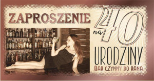 Zaproszenie 40 Urodziny