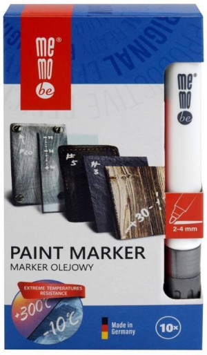 Marker olejny 2-4mm srebrny MemoBe