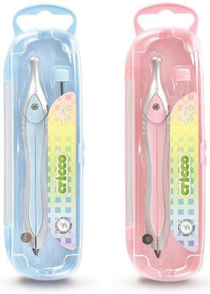 Cyrkiel szkolny z grafitami pastel etui mix CRICCO
