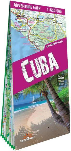 Adventure map Cuba 1:650 000 lam w.2024