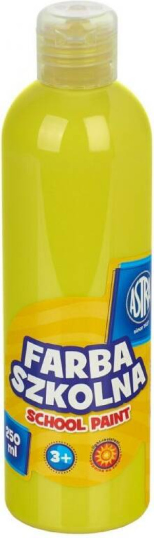 Farba szkolna naturalna tempera 250 ml cytrynowa