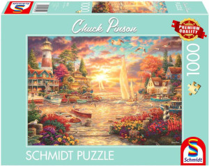 Puzzle PQ 1000 Chuck Pinson Poranek nad jezior G3